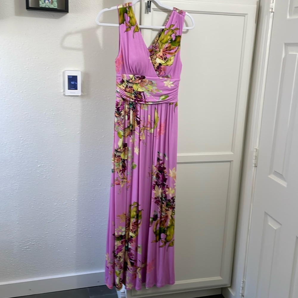 Soma jersey shirted shoulder maxi dress